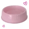 Markapet Kedi Köpek Plastik Mama Ve Su Kabı 20 cm - 200 ml Pembe
