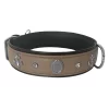 Markapet Taşlı Ve Aynalı Köpek Boyun Tasması 49-55 cm Large Taba