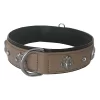 Markapet Taşlı Ve Aynalı Köpek Boyun Tasması 49-55 cm Large Taba