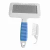 Markapet Temizleme Aparatlı Kedi Köpek Tarağı 7 cm-14 cm Small Mavi