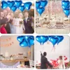Metalize Mavi Kalp Folyo Balon