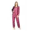 Mor Saten Pijama Takımı - 1613