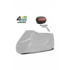 Luz&Pos Motorsiklet Branda Miflonlu Su Geçirmez 4 Mevsim (125cc 150cc Uyumlu) - Gri