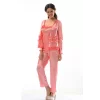 Nar Çiçeği Saten Pijama Takımı - 1413