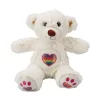Nessiworld  3184 Gökkuşağı Kalpli Peluş Ayı 30 cm -Sunman