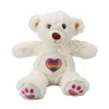 Nessiworld  3184 Gökkuşağı Kalpli Peluş Ayı 30 cm -Sunman