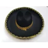 Nessiworld  Altın Renk Şeritli Meksika Mariachi Latin Şapkası 55 cm Çocuk