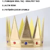 Nessiworld  AltınRenkEvaYumuşakKralKraliyetTacıYetişkinÇocukUyumlu55cm