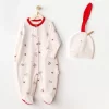 Nessiworld  Andywawa AC25346 Penguin Bebek Tulum Takım Ekru