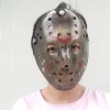 Nessiworld  Bakır Renk Kırmızı Çizgili Tam Yüz Hokey Jason Maskesi Hannibal Maskesi