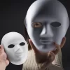 Nessiworld  Beyaz Renk Boyanabilir Anonim Tam Yüz Cosplay Maske 24x18 cm