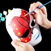 Nessiworld  Beyaz Renk Boyanabilir Anonim Tam Yüz Cosplay Maske 24x18 cm