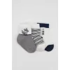 Nessiworld  Bistyle 3Lü Penye Soket Çorap BS10109 Gri