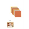 Nessiworld Bistyle 6lı Müslin Mendil 20x20 cm 90106 Kiremit Bej Hardal