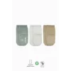 Nessiworld  Bistyle Basic Kaymaz Penye Soket Çorap 3Lü BS10106 Nil Ekru Bej
