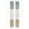 Nessiworld  Bistyle Basic Kaymaz Penye Soket Çorap 3Lü BS10106 Nil Ekru Bej