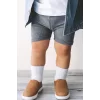 Nessiworld  Bistyle Basic Kaymaz Penye Soket Çorap 3Lü BS10106 Nil Ekru Bej