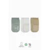 Nessiworld  Bistyle Basic Kaymaz Penye Soket Çorap 3Lü BS10107 Nil Ekru Bej
