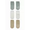 Nessiworld  Bistyle Basic Kaymaz Penye Soket Çorap 3Lü BS10107 Nil Ekru Bej