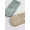 Nessiworld  Bistyle Basic Kaymaz Penye Soket Çorap 3Lü BS10107 Nil Ekru Bej