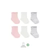 Nessiworld  Bistyle Basic Penye Soket Çorap 6Lı BS10101B Pembe Ekru Gri