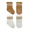Nessiworld  Bistyle Çemberli Kaymaz Soket Çorap 2Li BS10125 Ekru Hardal