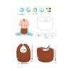 Nessiworld  Bistyle Müslin Önlük 3Lü 60101 Kiremit Bej Hardal
