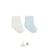 Nessiworld  Bistyle Puan Derby Penye Soket Çorap 2Li BS10103 Mavi Ekru