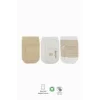 Nessiworld  Bistyle Puanlı Kaymaz Penye Soket Çorap 3Lü BS10108 Bej