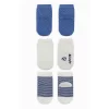 Nessiworld  Bistyle Puanlı Kaymaz Penye Soket Çorap 3Lü BS10108 İndigo