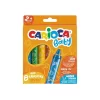 Nessiworld  Carioca Jumbo Bebek Elleri Kirletmeyen Pastel Boya Kalemi 8Li