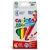 Nessiworld  Carioca Jumbo Süper Yıkanabilir Keçeli Boya Kalemi 6Lı