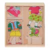 Nessiworld  CS-6817 Ahşap Elbise Giydirme Oyunu -Chiva