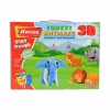 Nessiworld  ERN-571 Heroes 3D Orman Hayvanları Seti - Eren Eğitici Oyuncak