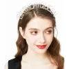 Nessiworld    Gümüş Renk Kristal Taşlı Parlak Birthday Queen Yazılı Kraliçe Taç 16x17 cm