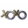 Nessiworld  Gümüş Renk Xoxo Yazılı Parti Gözlüğü 17x7 cm