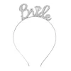 Nessiworld Gümüş Renkli Taşlı “Bride” Gelin Tacı – El Yazısı Yazı Tipiyle