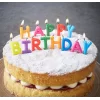 Nessiworld  Happy Birthday Yazılabilen Rengarenk Doğum Günü Mumu