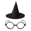Nessiworld Harry Potter Büyücü Şapkası ve Harry Potter Büyücü Gözlüğü Siyah Renk
