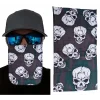 Nessiworld  Kahve Yeşil Renk Üzeri Likralı Çoklu Kafatası Baskılı Baf Buff Bandana 25x48 cm