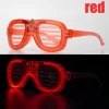 Nessiworld Kırmızı Led Işıklı Parti Gözlüğü - Neon Glow Şerit Gözlük 3 Modlu