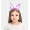 Nessiworld  Led Işıklı Peluş Pofuduk Tavşan Kulak Tavşan Taç Lila 17X23 cm