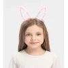 Nessiworld  Led Işıklı Peluş Pofuduk Tavşan Kulak Tavşan Taç Pembe 17X23 cm
