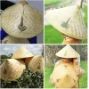 Nessiworld  Naturel Renk Cambodia Kamboçyalı Vietnam Şapkası PVC Hasır