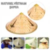 Nessiworld  Naturel Renk Cambodia Kamboçyalı Vietnam Şapkası PVC Hasır