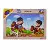 Nessiworld ONY-85-86-87-88 Ahşap Eğitici Puzzle Sporlar -Onyıl