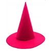 Nessiworld  Pembe Fuşya Renk Keçe Cadı Şapkası Yetişkin Çocuk Uyumlu 35X38 cm
