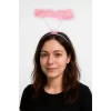Nessiworld  Pembe Metalize Melek Hare Taç Çocuk Yetişkin Uyumlu