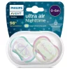 Nessiworld  Philips Avent Ultra Air Gece Emzik 0-6 Ay Kız