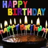 Nessiworld  Rengarenk Happy Birthday Yazılabilen Doğum Günü Mumu
